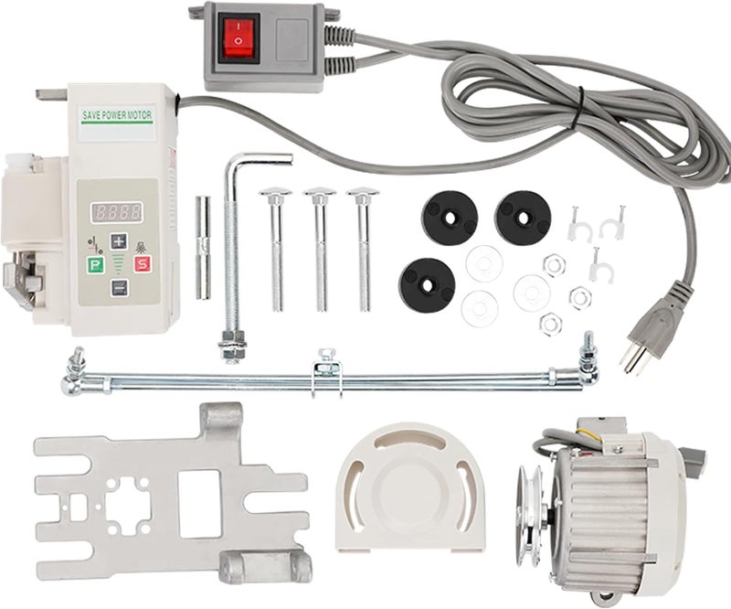 Longse Industrial Sewing Machine Servo Motor, AC110V, 1000W, 6000RPM, Servo Motor Sewing Machine with Controller and Foot Switch, Run CW and CCW, Silent, Instructions - Image 2